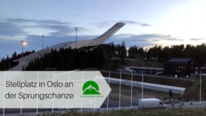 Sprungschanze Holmenkollen in Oslo mit Biathlonanlage